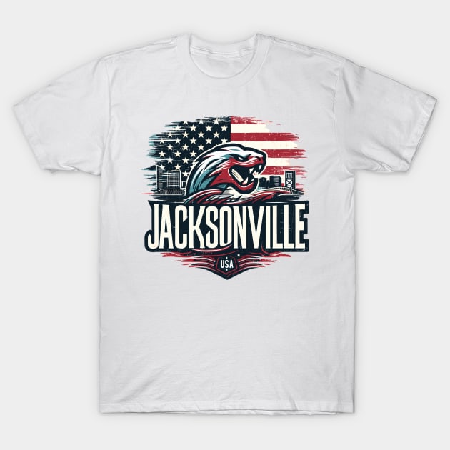 Jacksonville City T-Shirt by Vehicles-Art